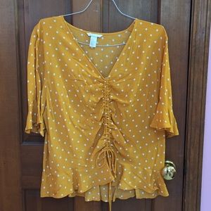 Yellow blouse